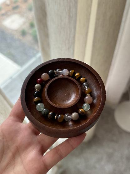 Natural Yellow Tiger Eye Design Bracelet