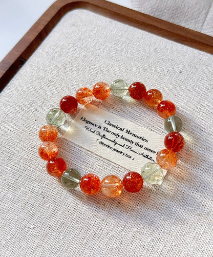 Tanzania Arusha Sunstone 10mm Beaded Bracelet