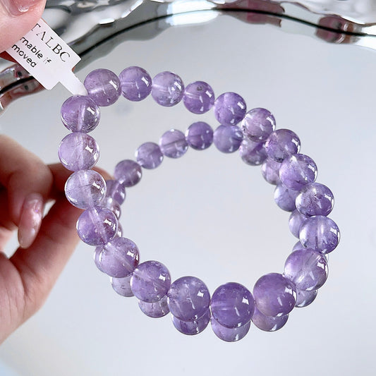 Lavender Amethyst Beaded Bracelet