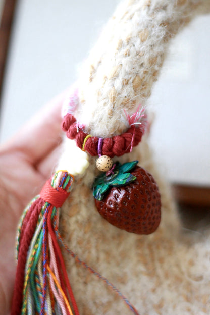 Red Padauk Wood Strawberry Chain Layard