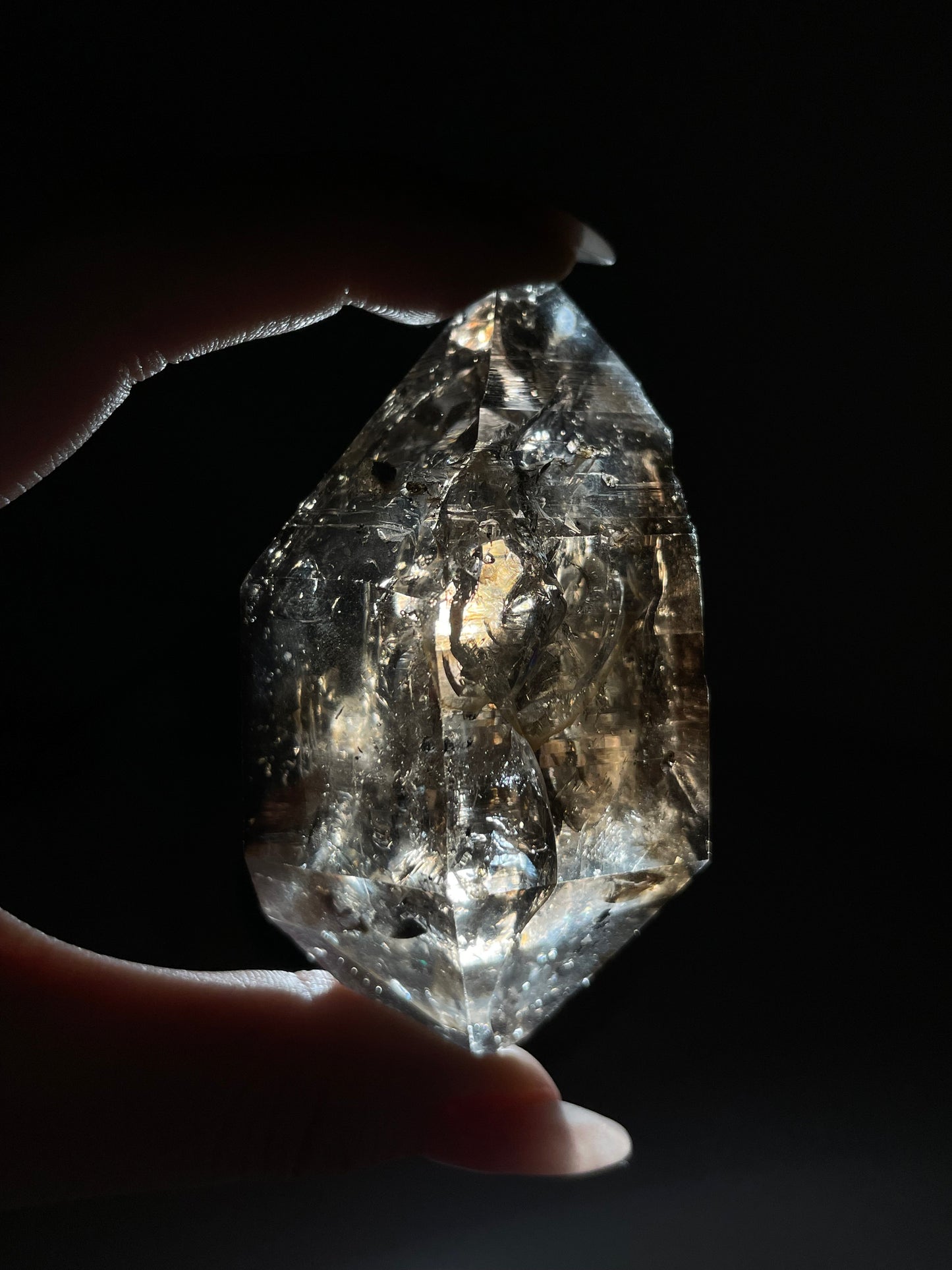 Smoky Herkimer Diamond Raw Stone