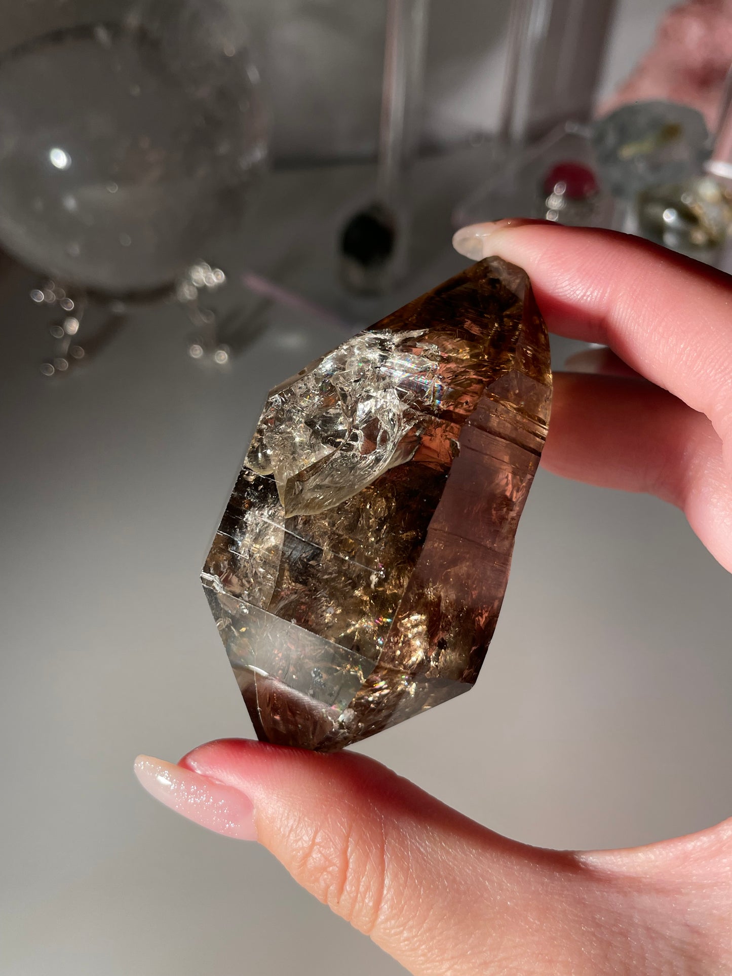 Smoky Herkimer Diamond Raw Stone