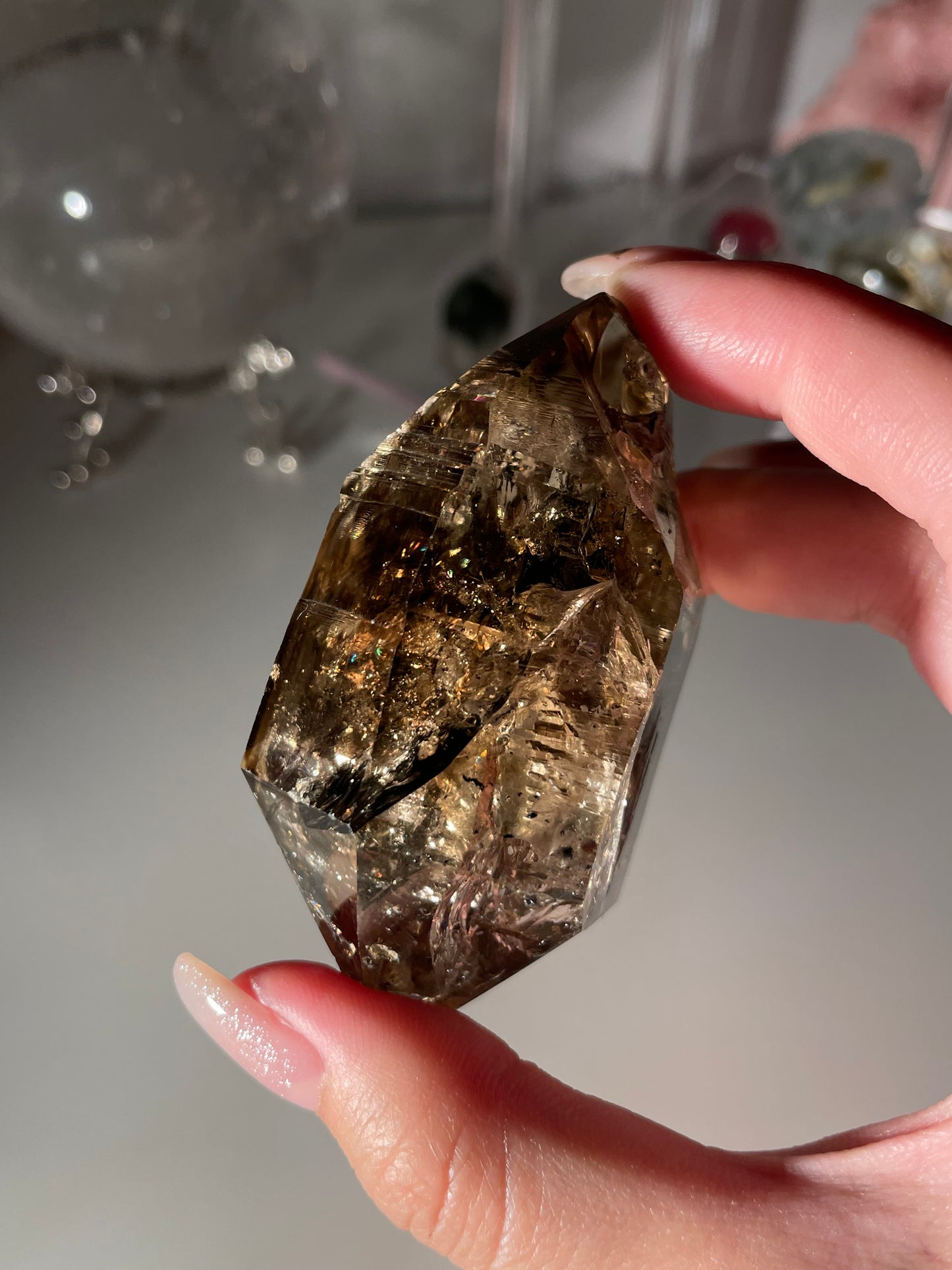 Smoky Herkimer Diamond Raw Stone