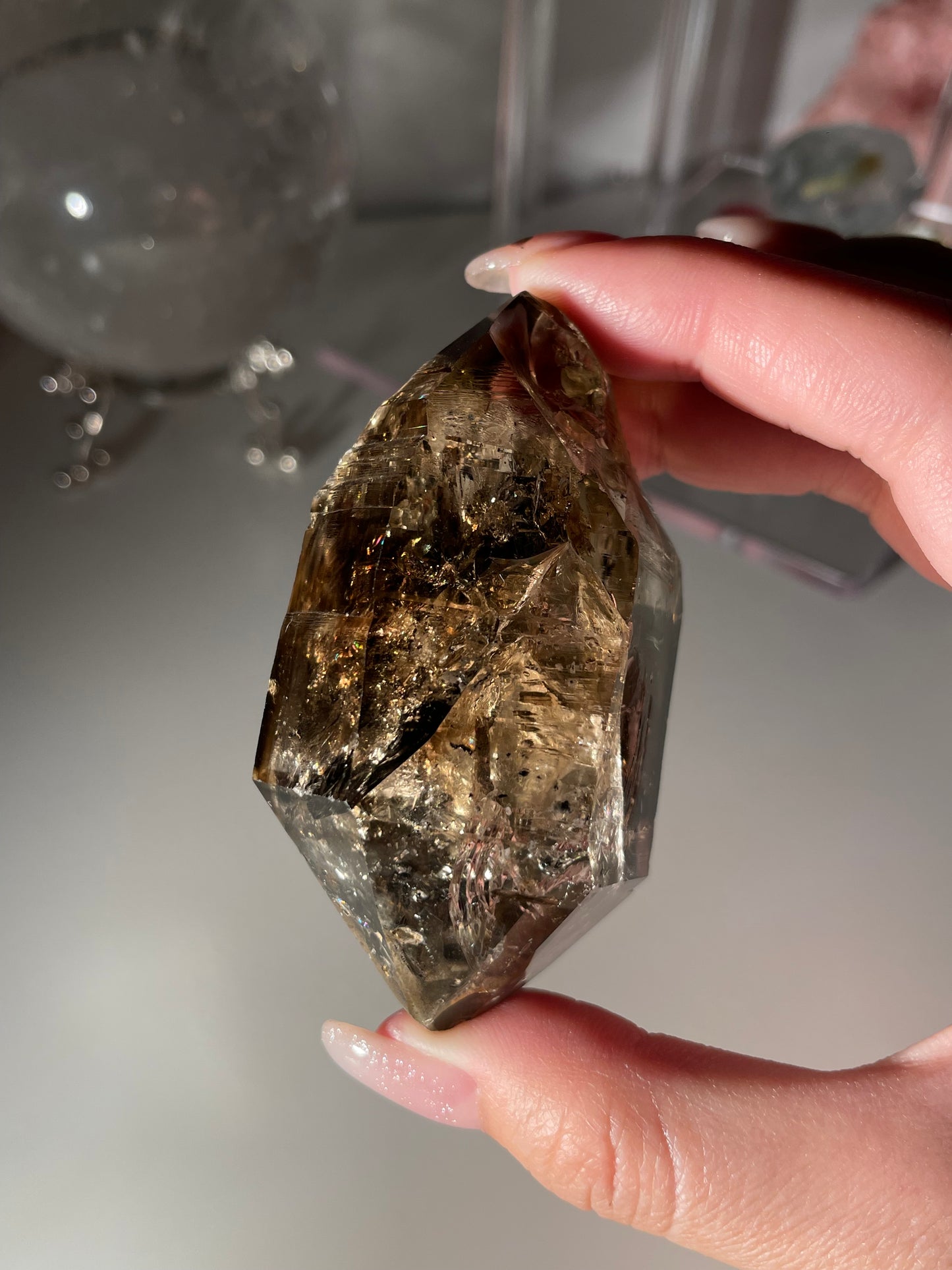 Smoky Herkimer Diamond Raw Stone