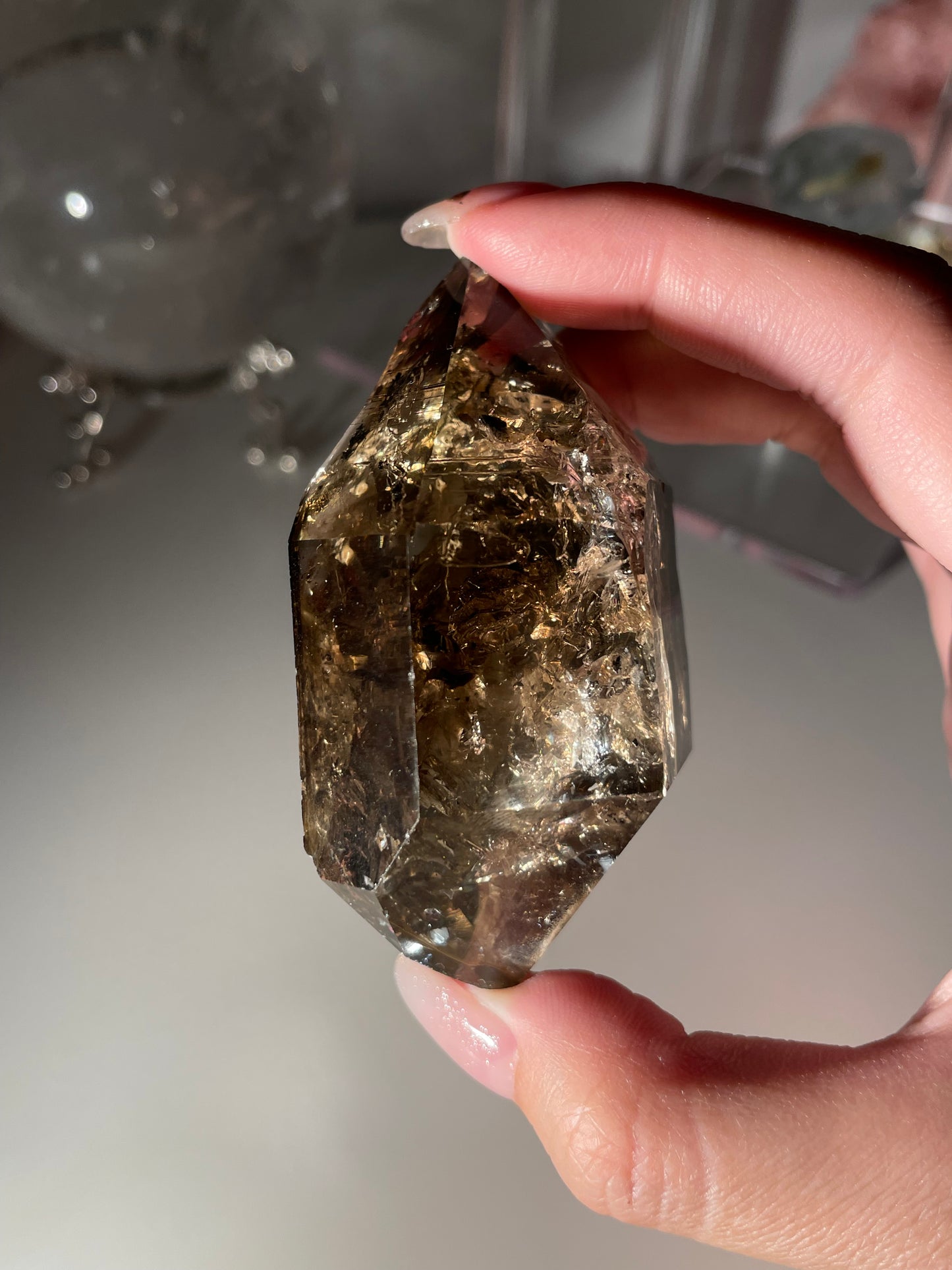 Smoky Herkimer Diamond Raw Stone