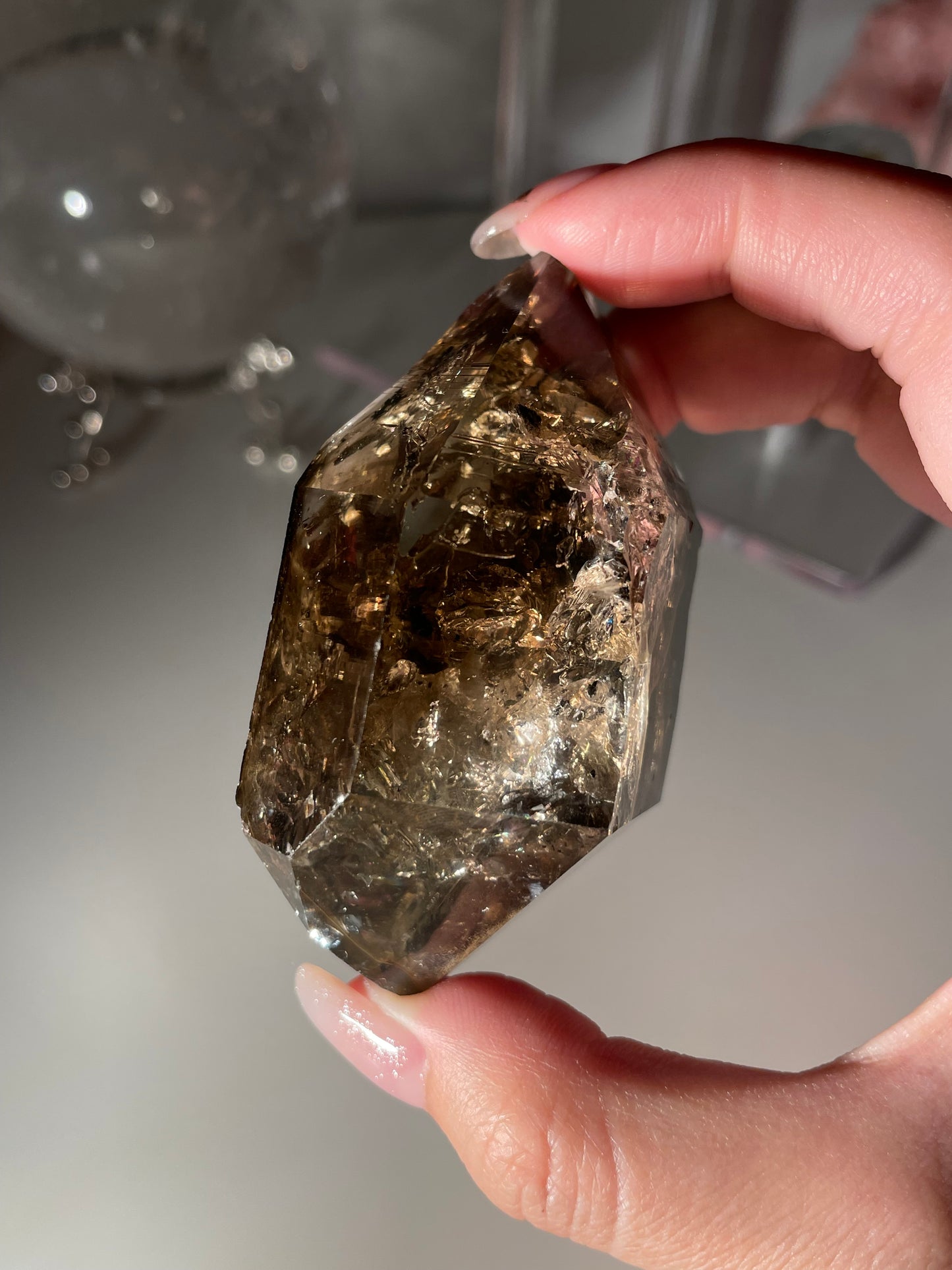 Smoky Herkimer Diamond Raw Stone