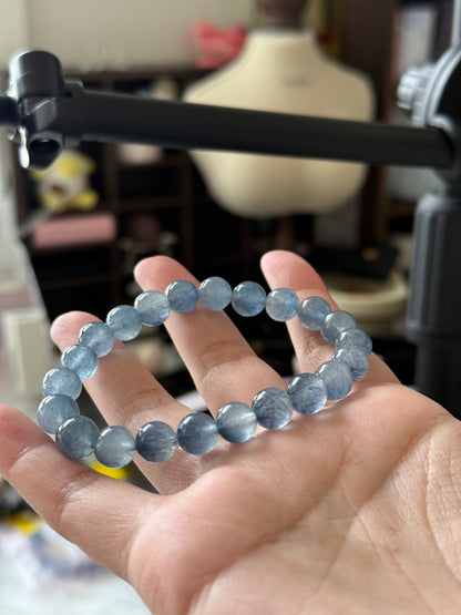 Blue Rabbit Hair Quartz 8.9mm