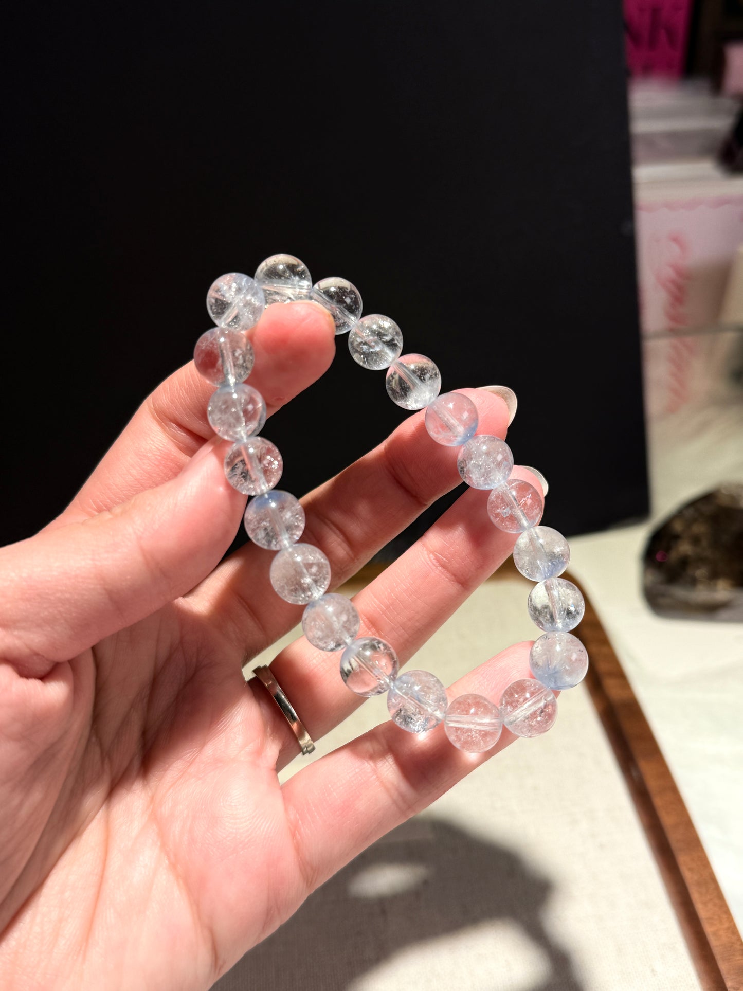 Natural HQ Dumortierite Bracelet 9.3mm