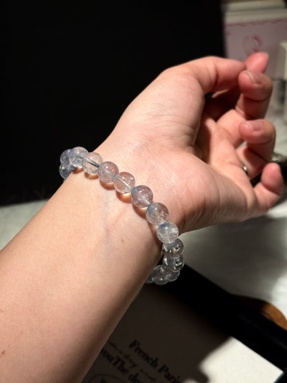 Natural HQ Dumortierite Bracelet 9.3mm