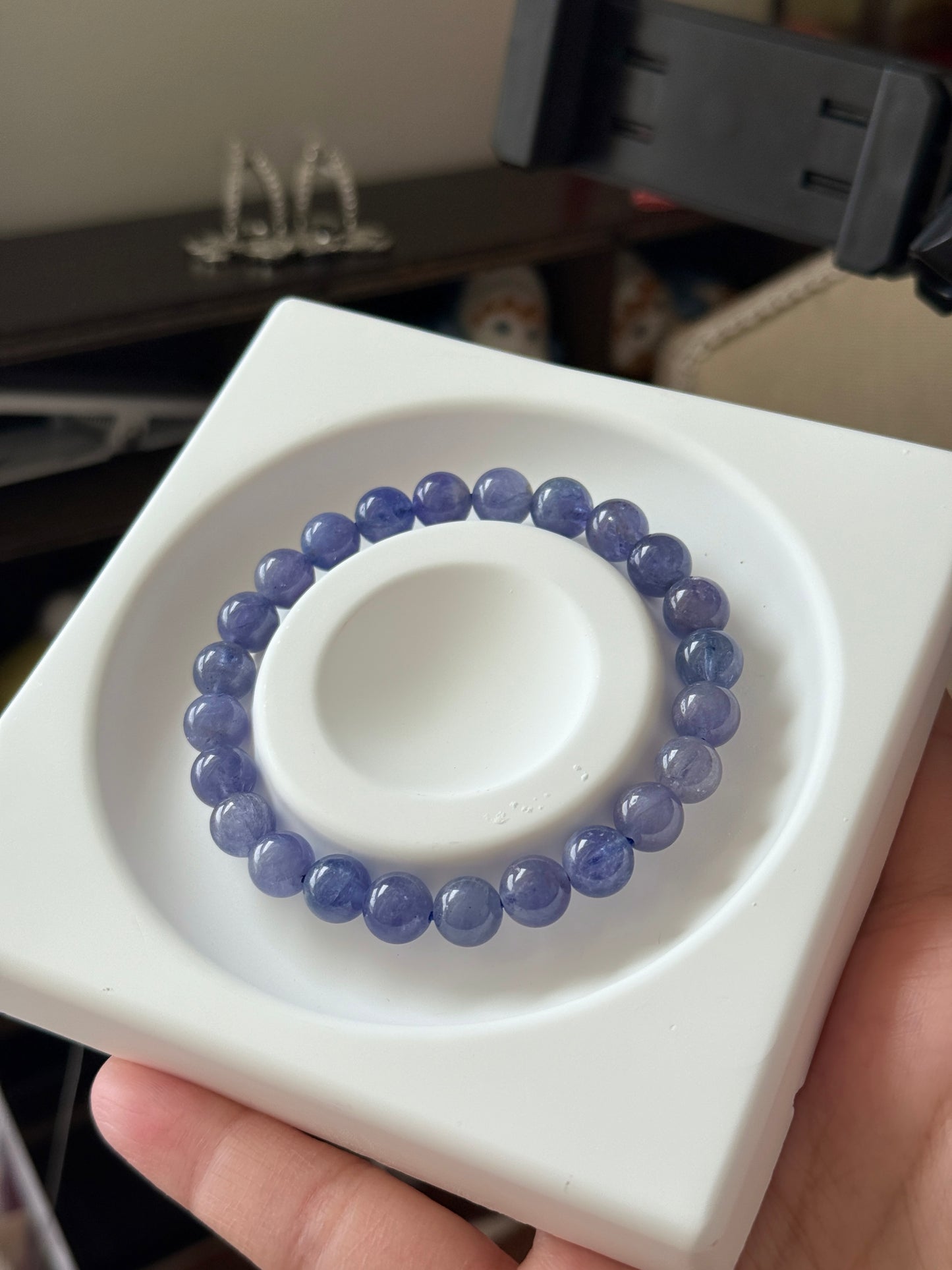 Natural Tanzanite Bracelet 7.8mm