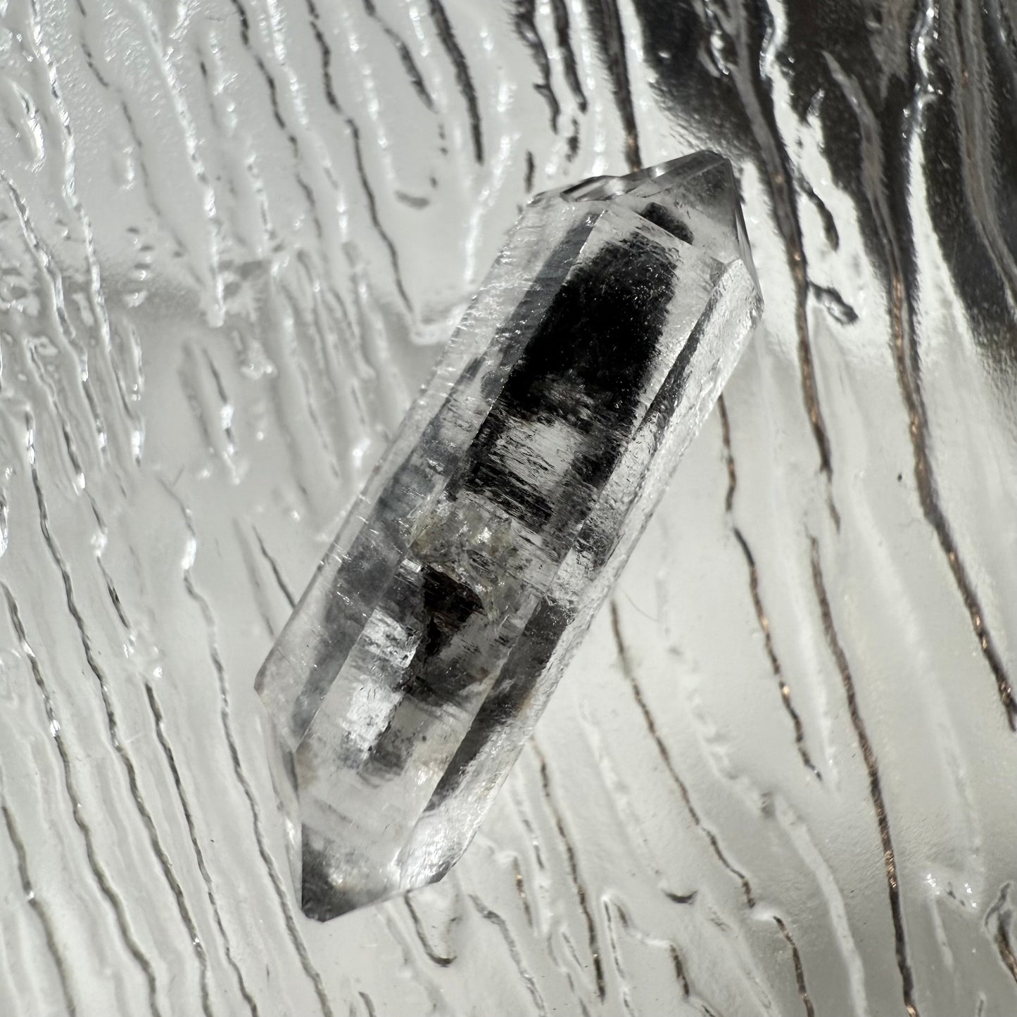 DT Herkimer Diamond with Black Hydrocarbon and Phantom