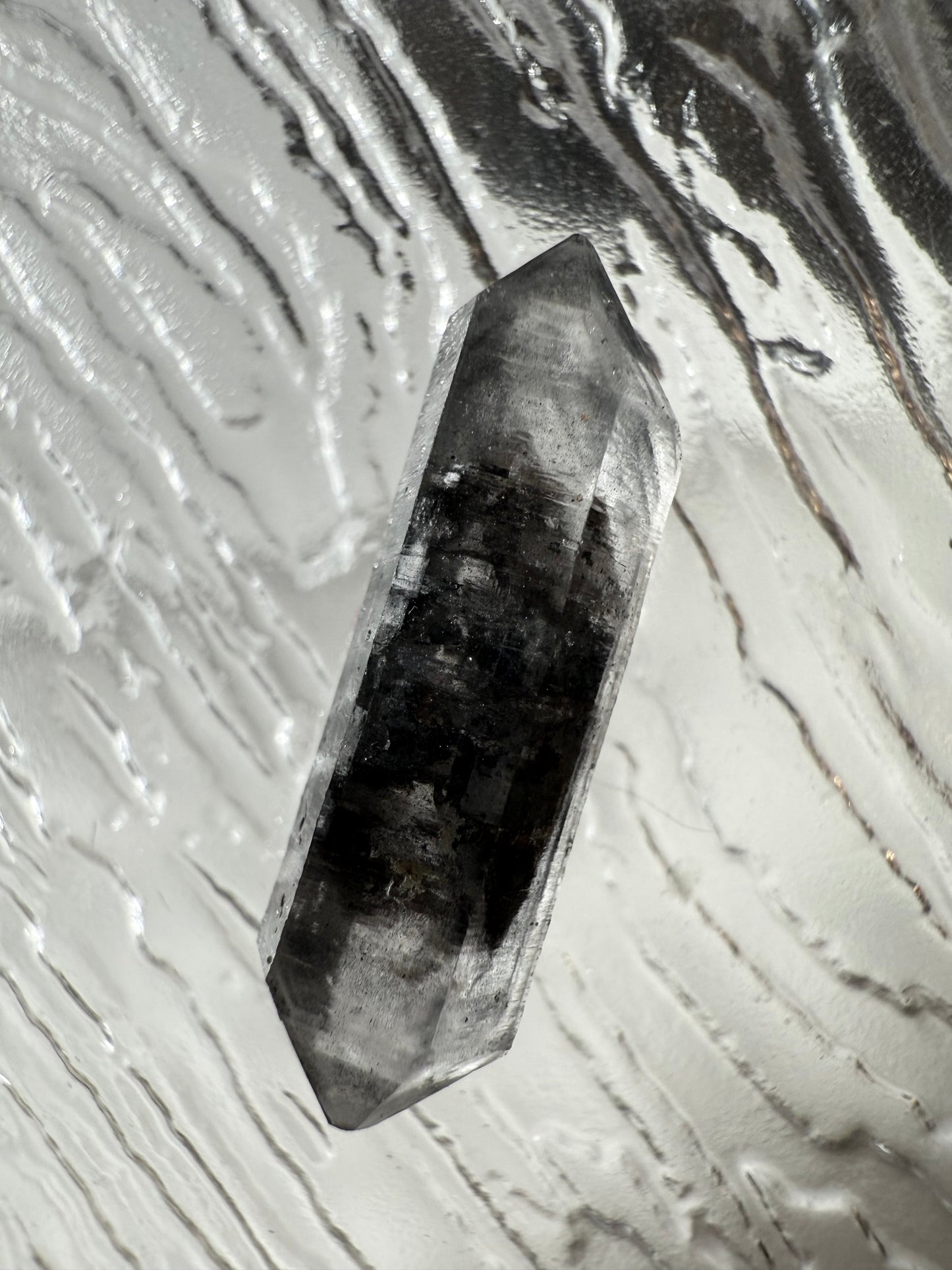 DT Herkimer Diamond with Black Hydrocarbon and Phantom