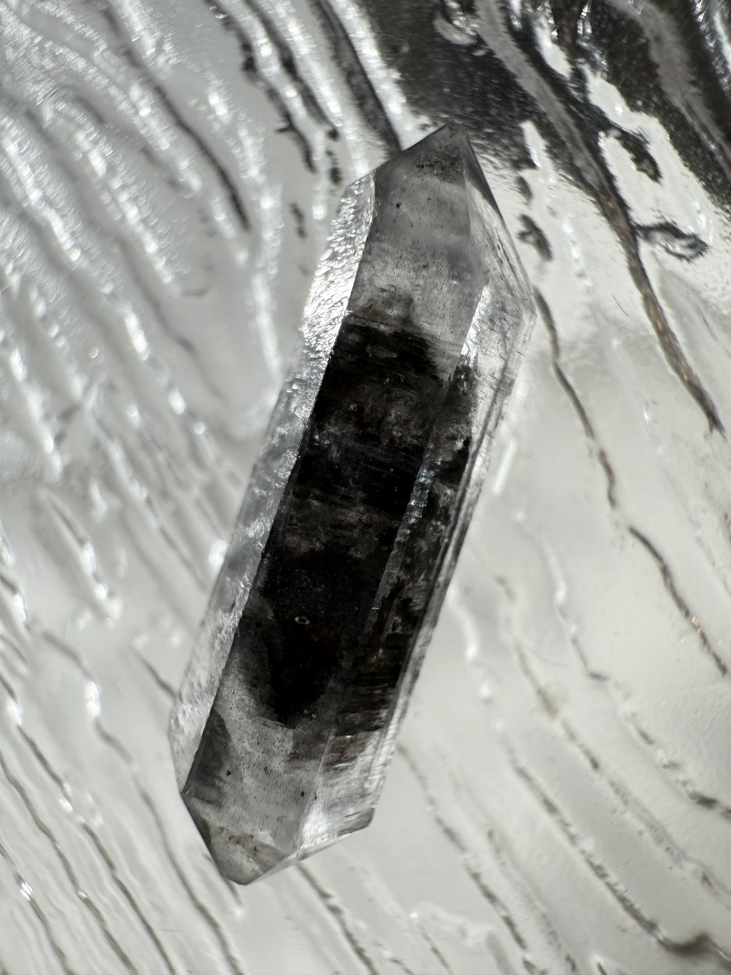 DT Herkimer Diamond with Black Hydrocarbon and Phantom