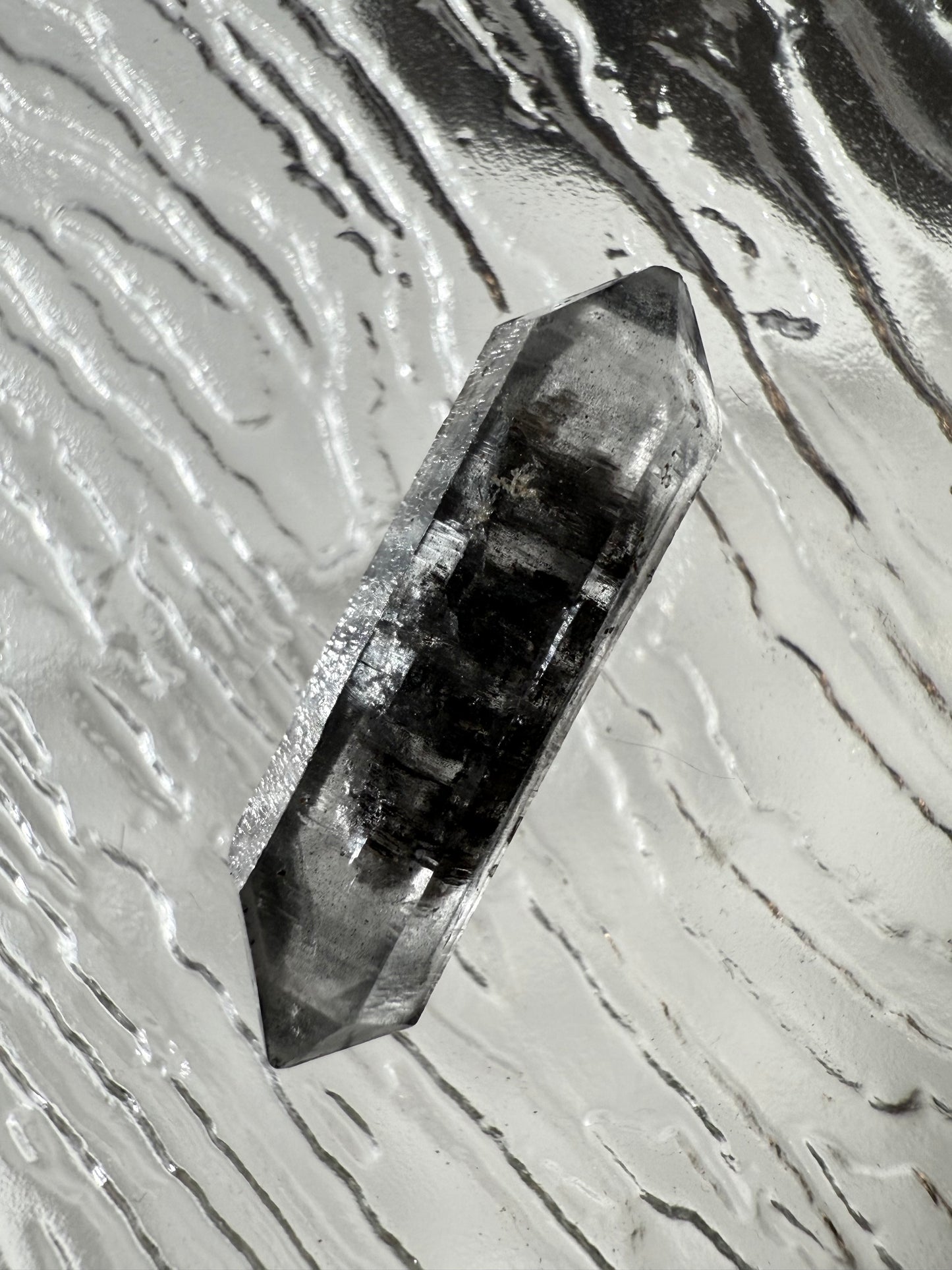 DT Herkimer Diamond with Black Hydrocarbon and Phantom