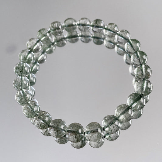 Green Phantom Quartz Beaded Bracelet