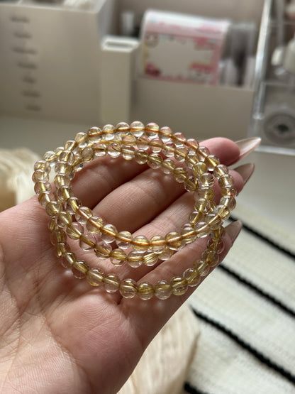 Golden Rutile Quartz 5.7mm