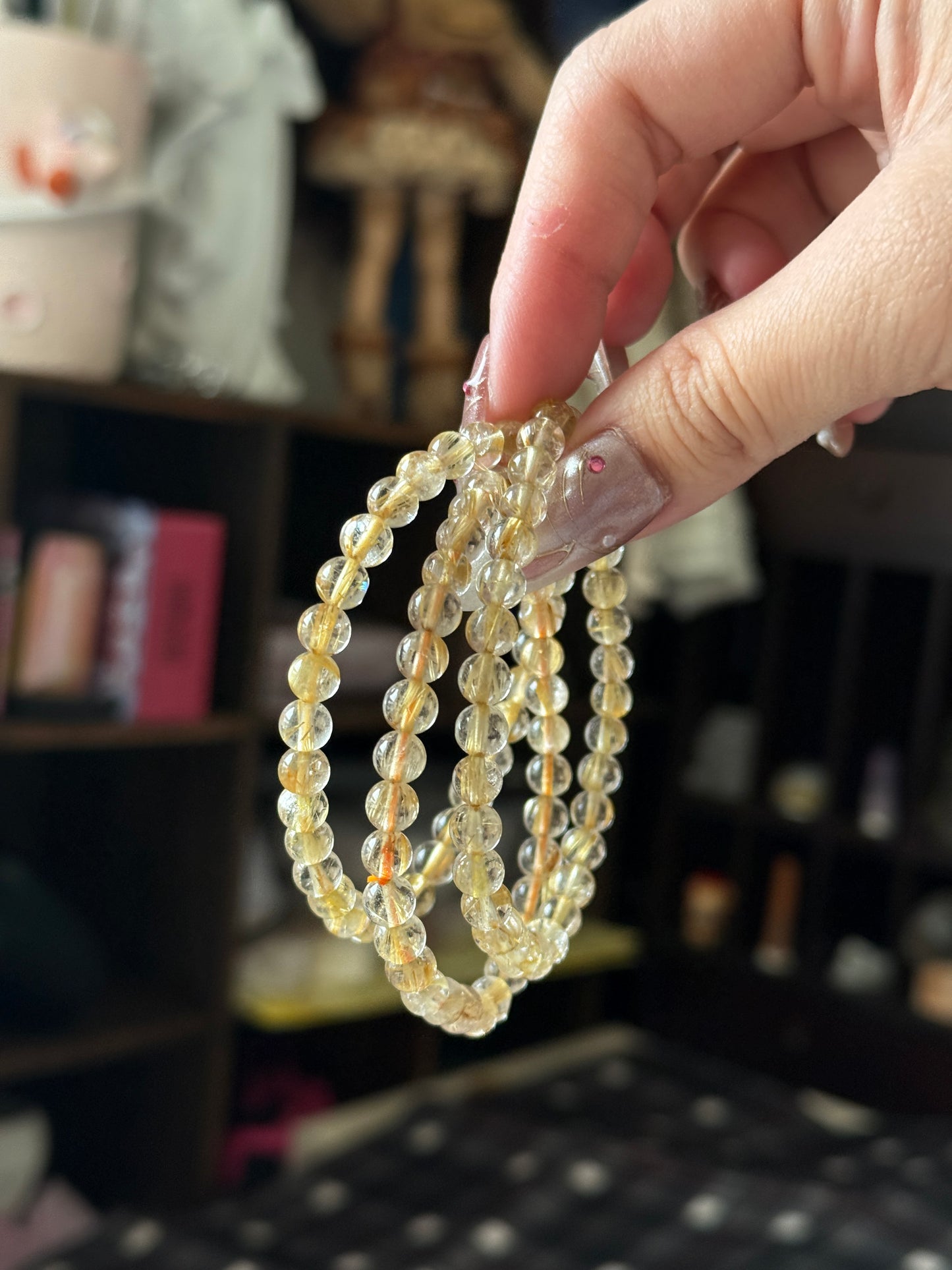 Golden Rutile Quartz 5.7mm