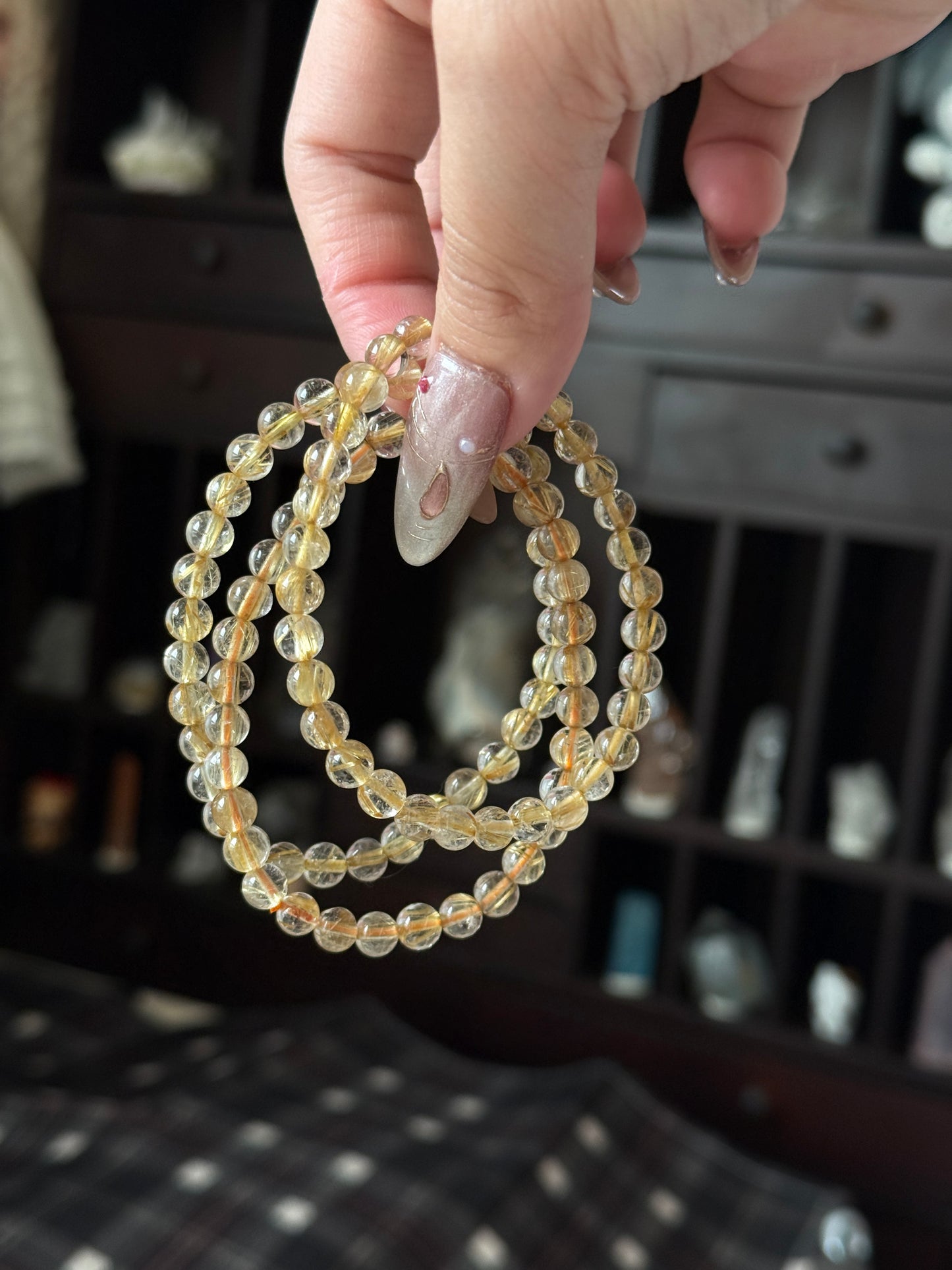 Golden Rutile Quartz 5.7mm