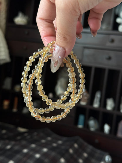Golden Rutile Quartz 5.7mm