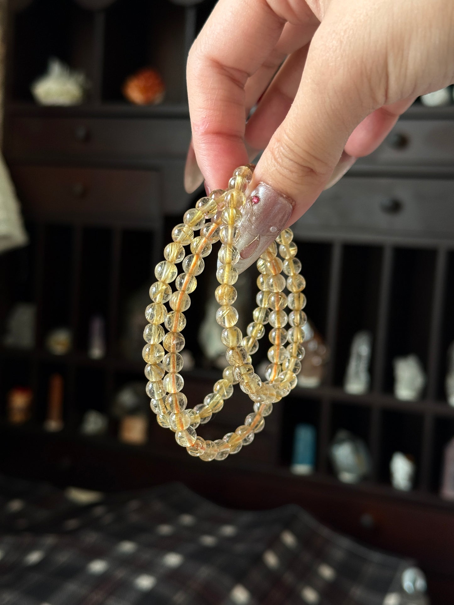 Golden Rutile Quartz 5.7mm