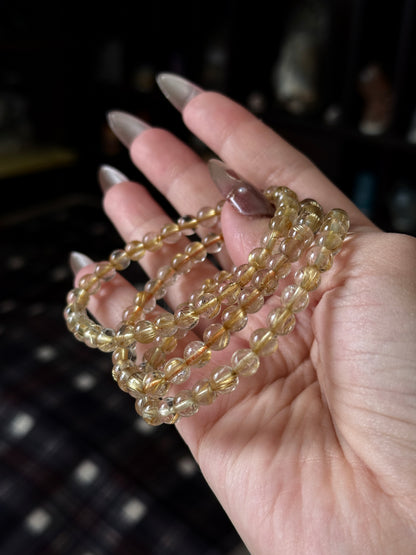 Golden Rutile Quartz 5.7mm