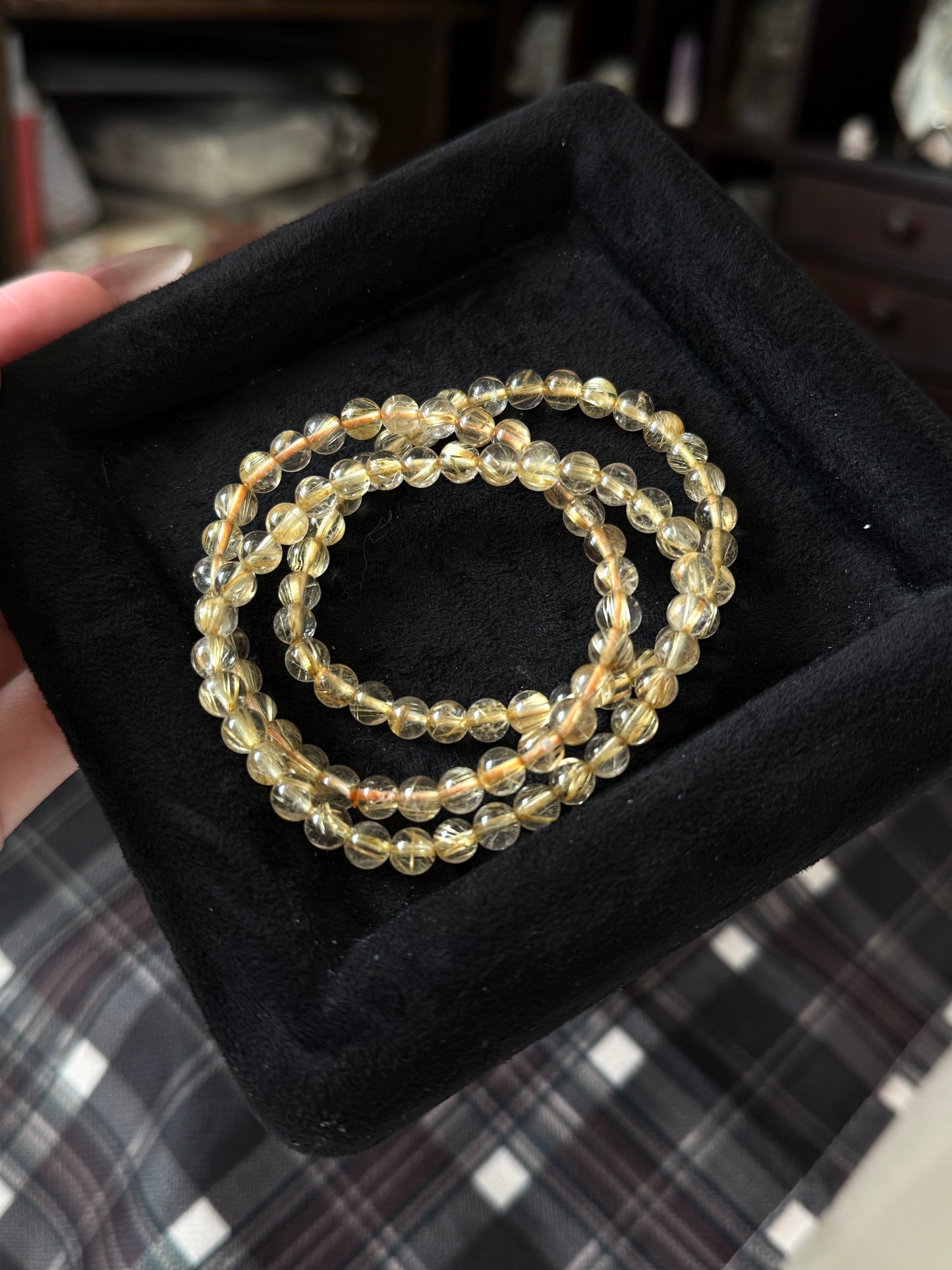 Golden Rutile Quartz 5.7mm