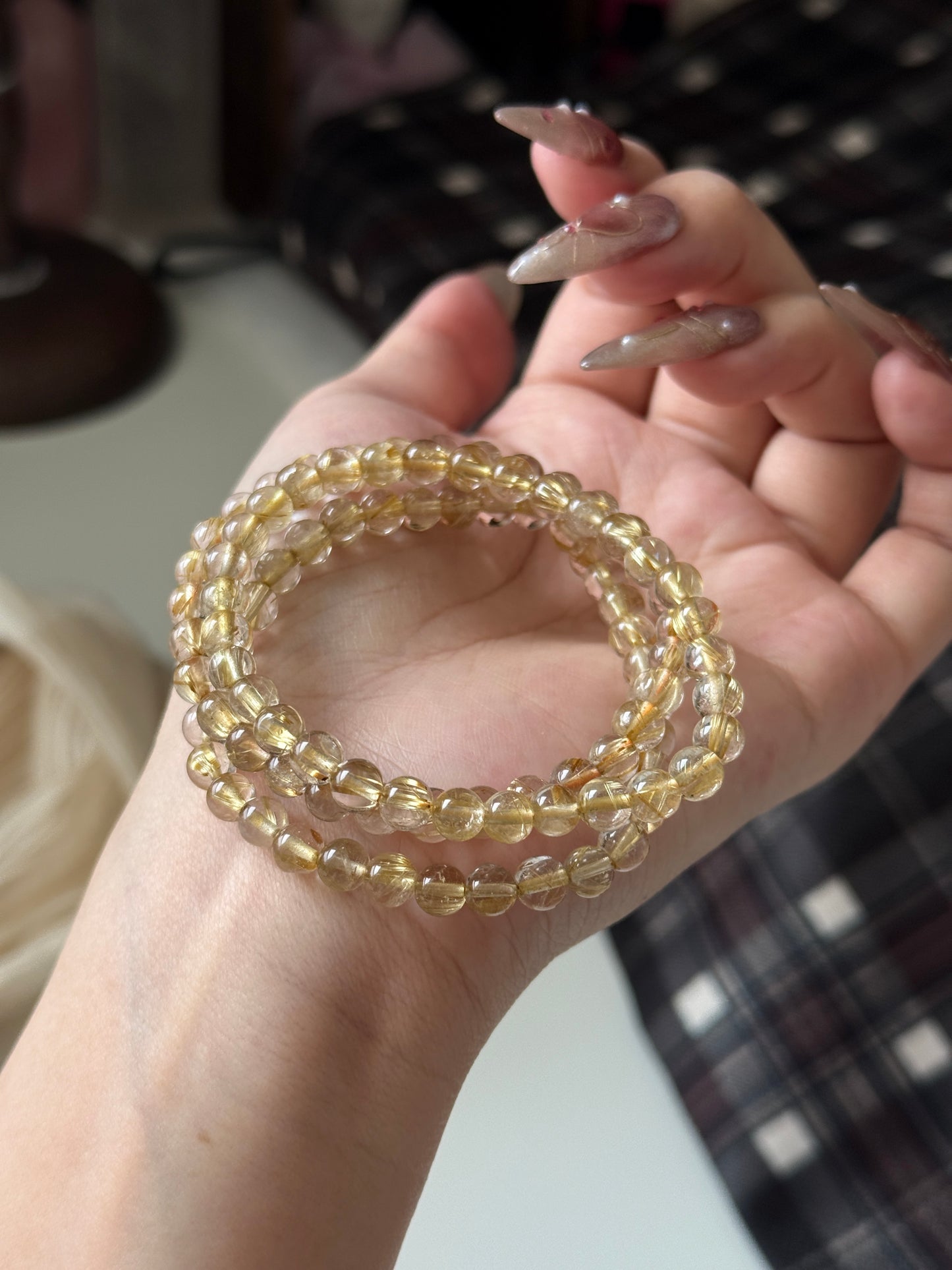 Golden Rutile Quartz 5.7mm