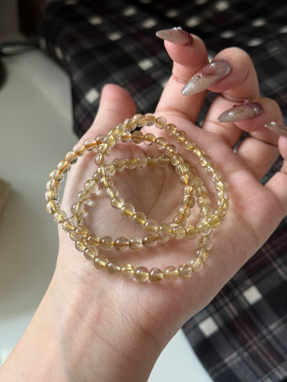 Golden Rutile Quartz 5.7mm