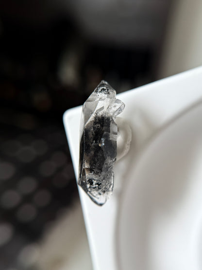 Herkimer Diamond with Black Hydrocarbon 4.6g