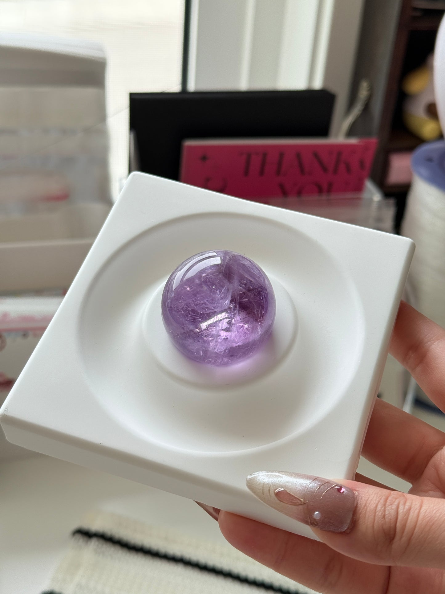Lavender Amethyst Sphere 3.4cm