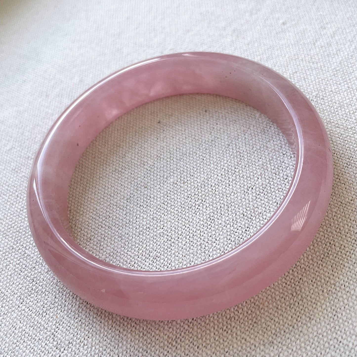 Milky Rose Quartz Bangle