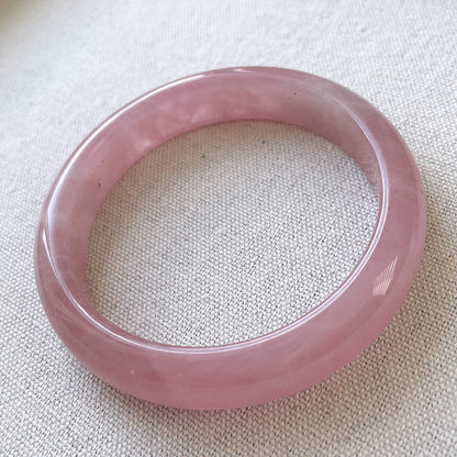 Milky Rose Quartz Bangle