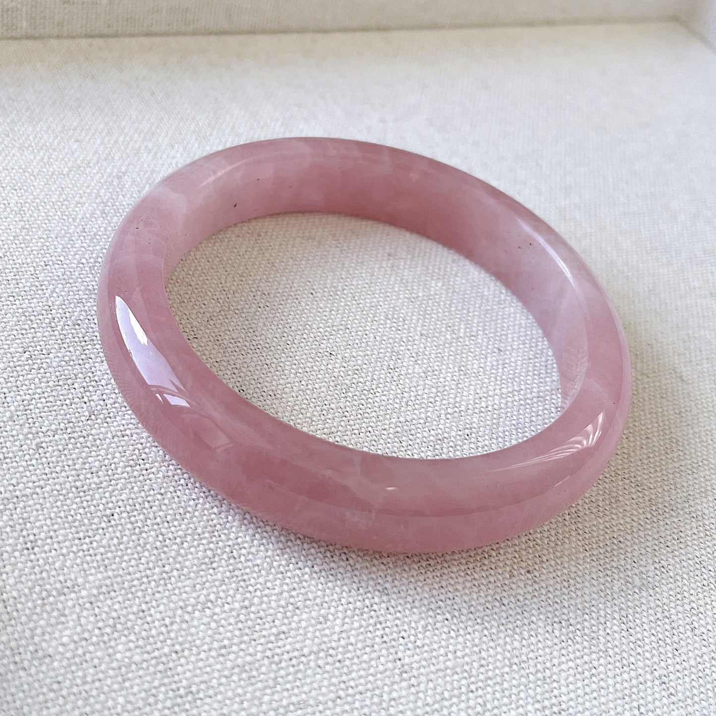 Milky Rose Quartz Bangle