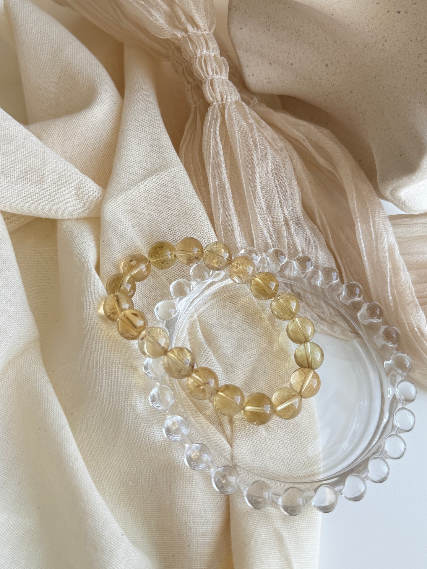 Citrine Beaded Bracelet 10.3mm