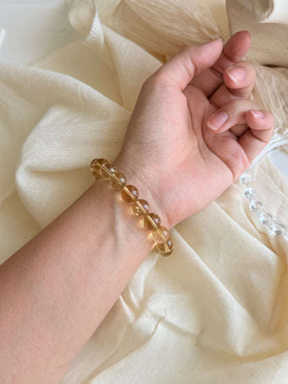 Citrine Beaded Bracelet 10.3mm