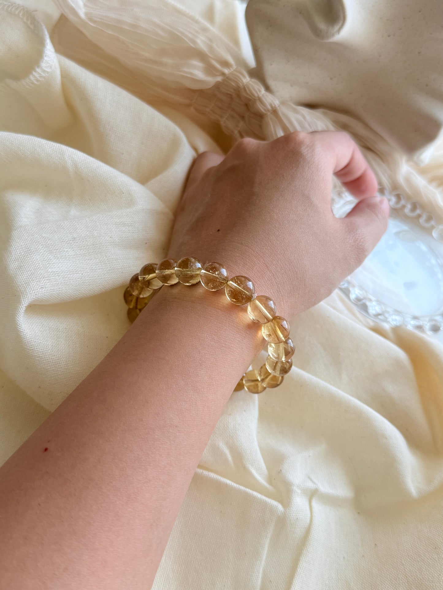 Citrine Beaded Bracelet 10.3mm