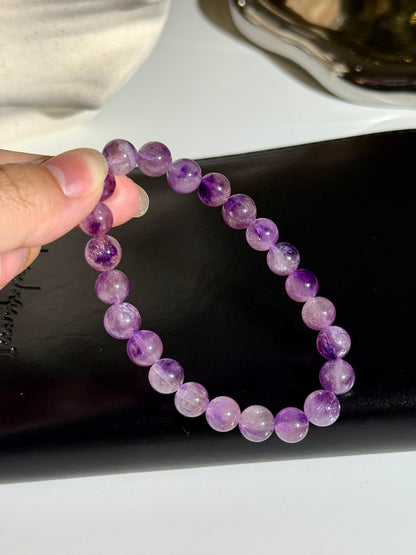 Purple Pink Super Seven Beaded Bracelet 紫粉超七