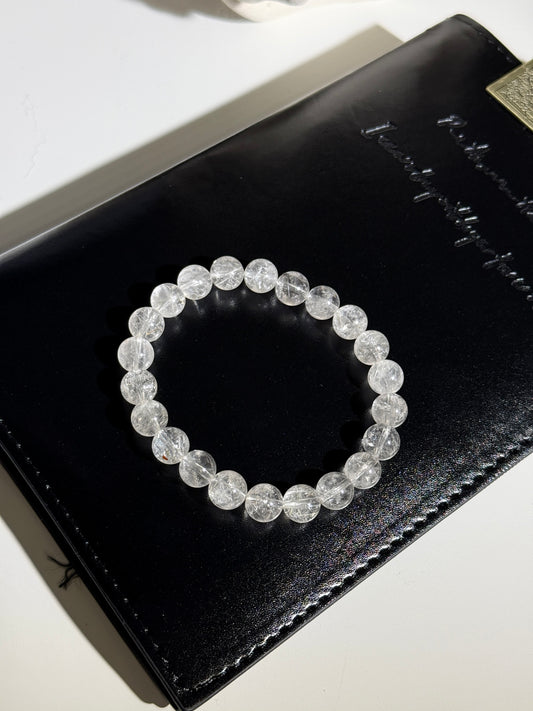 Snow Frost Rutilated Quartz 白雪霜髮