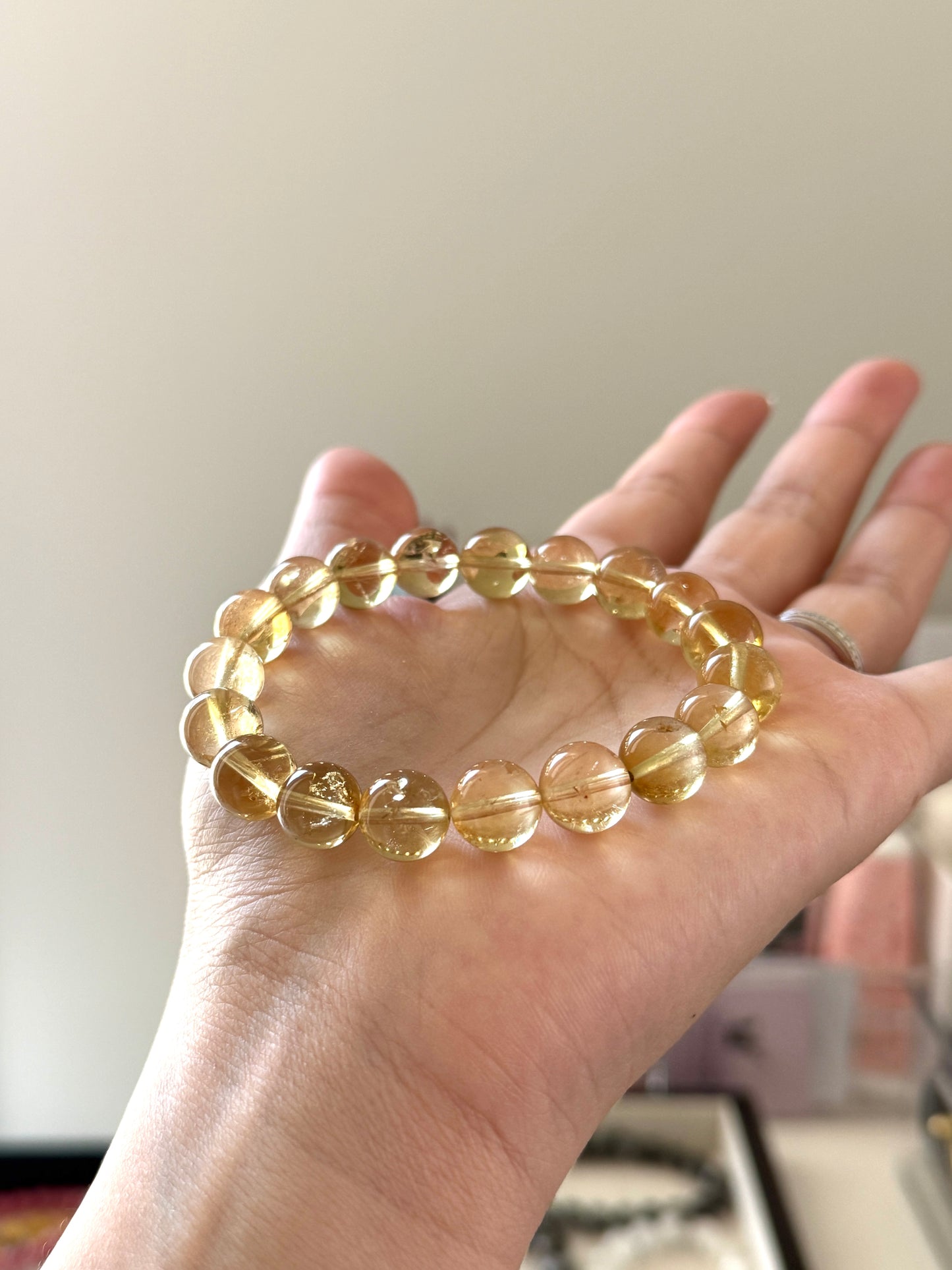 Citrine Beaded Bracelet 10.3mm