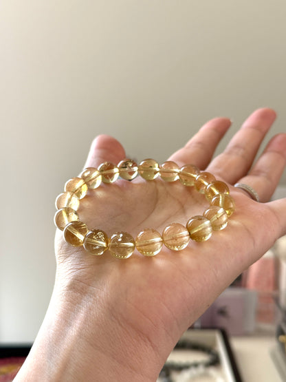 Citrine Beaded Bracelet 10.3mm