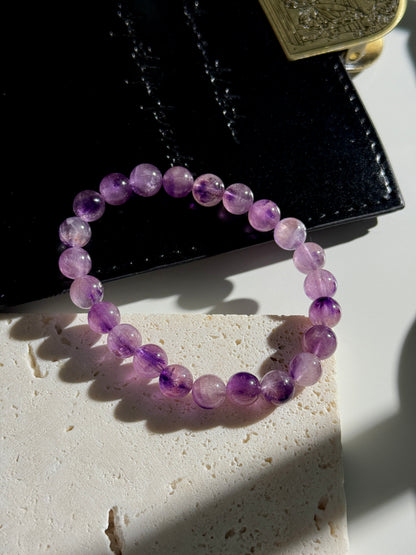 Purple Pink Super Seven Beaded Bracelet 紫粉超七