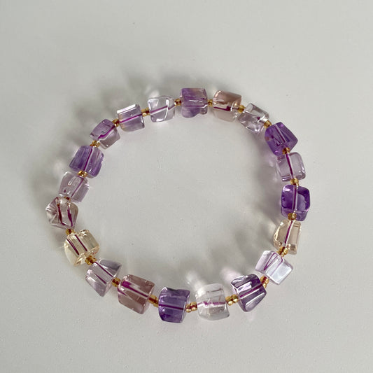 Ametrine Bead Bracelet