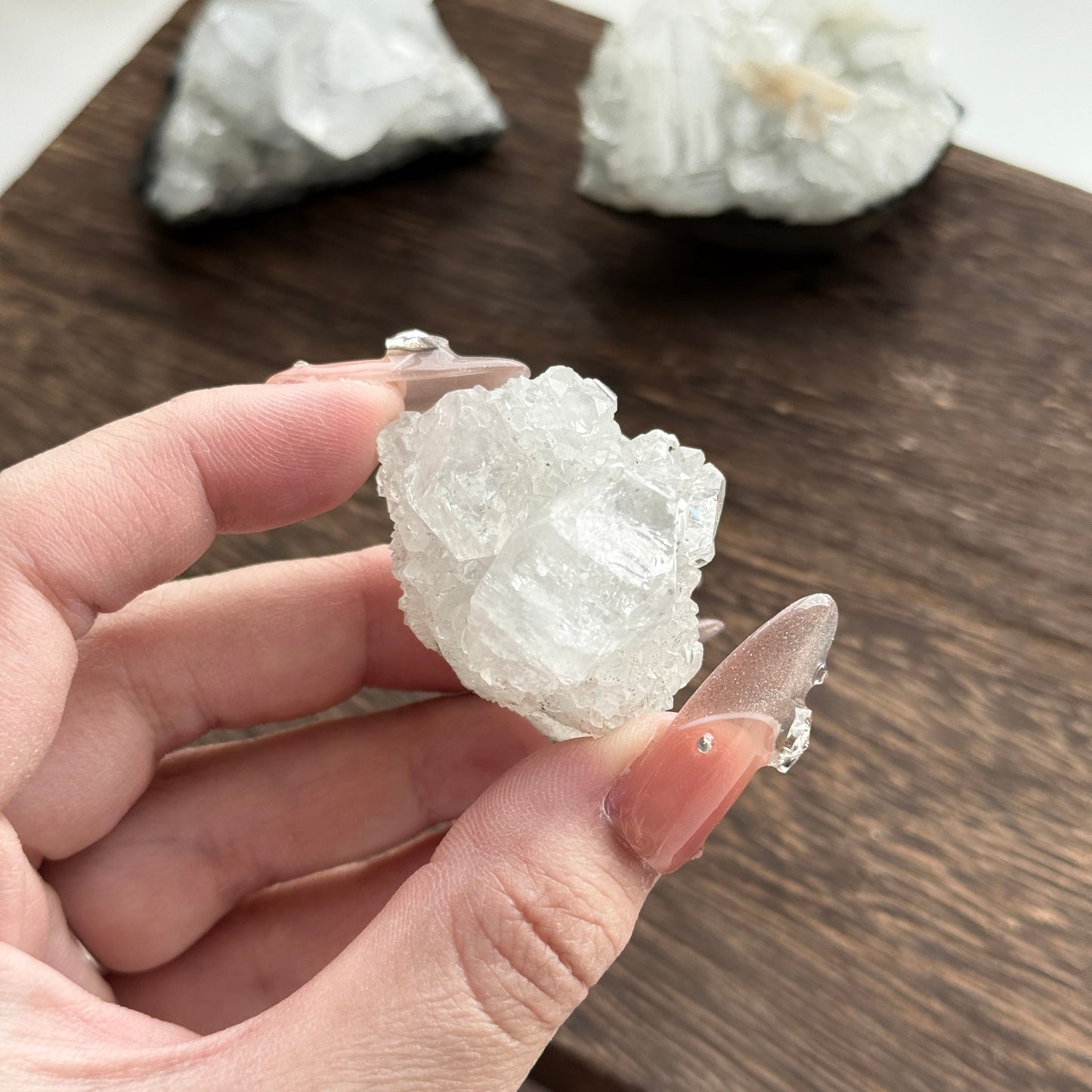 India Diamond Apophyllite with Green Stilbite