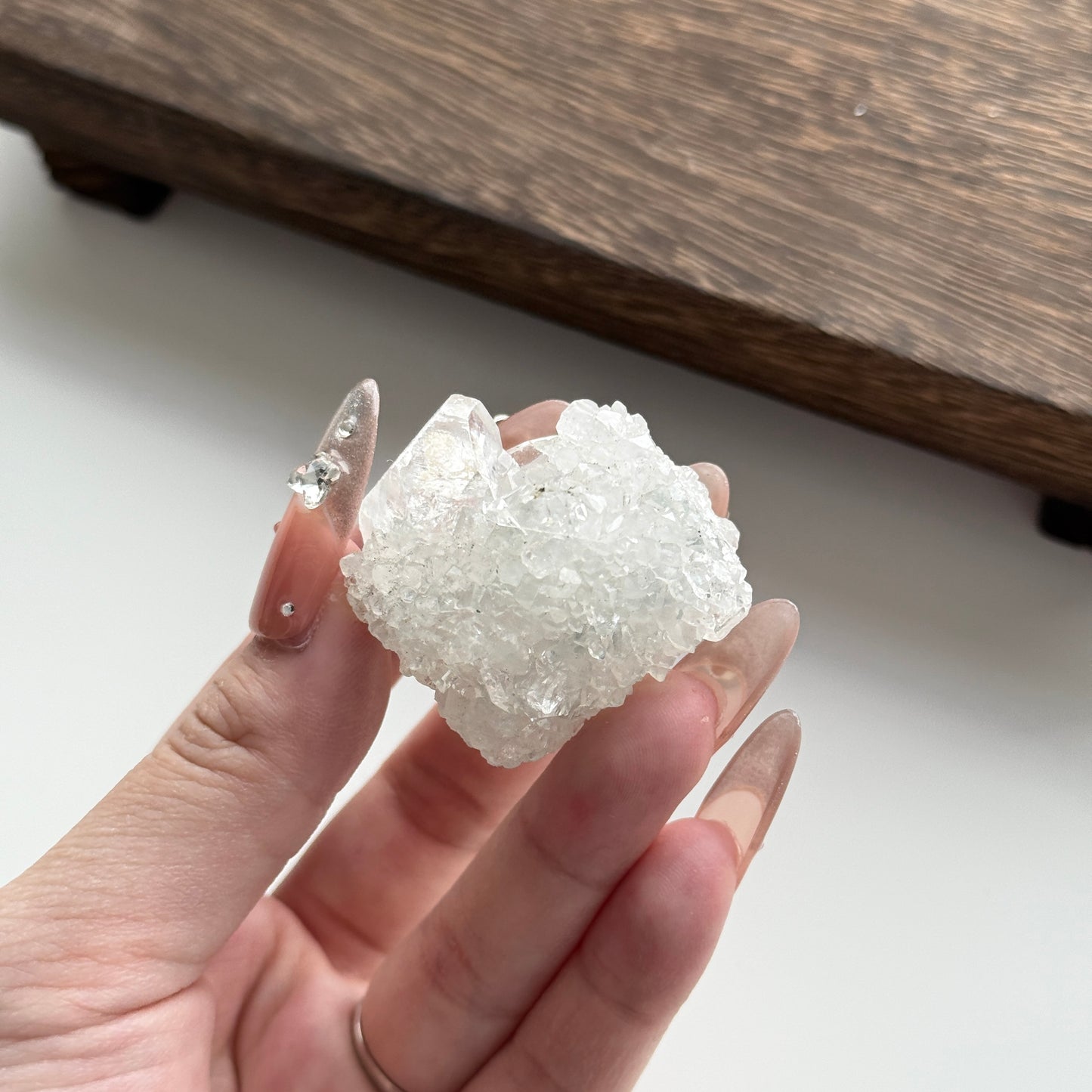 India Diamond Apophyllite with Green Stilbite