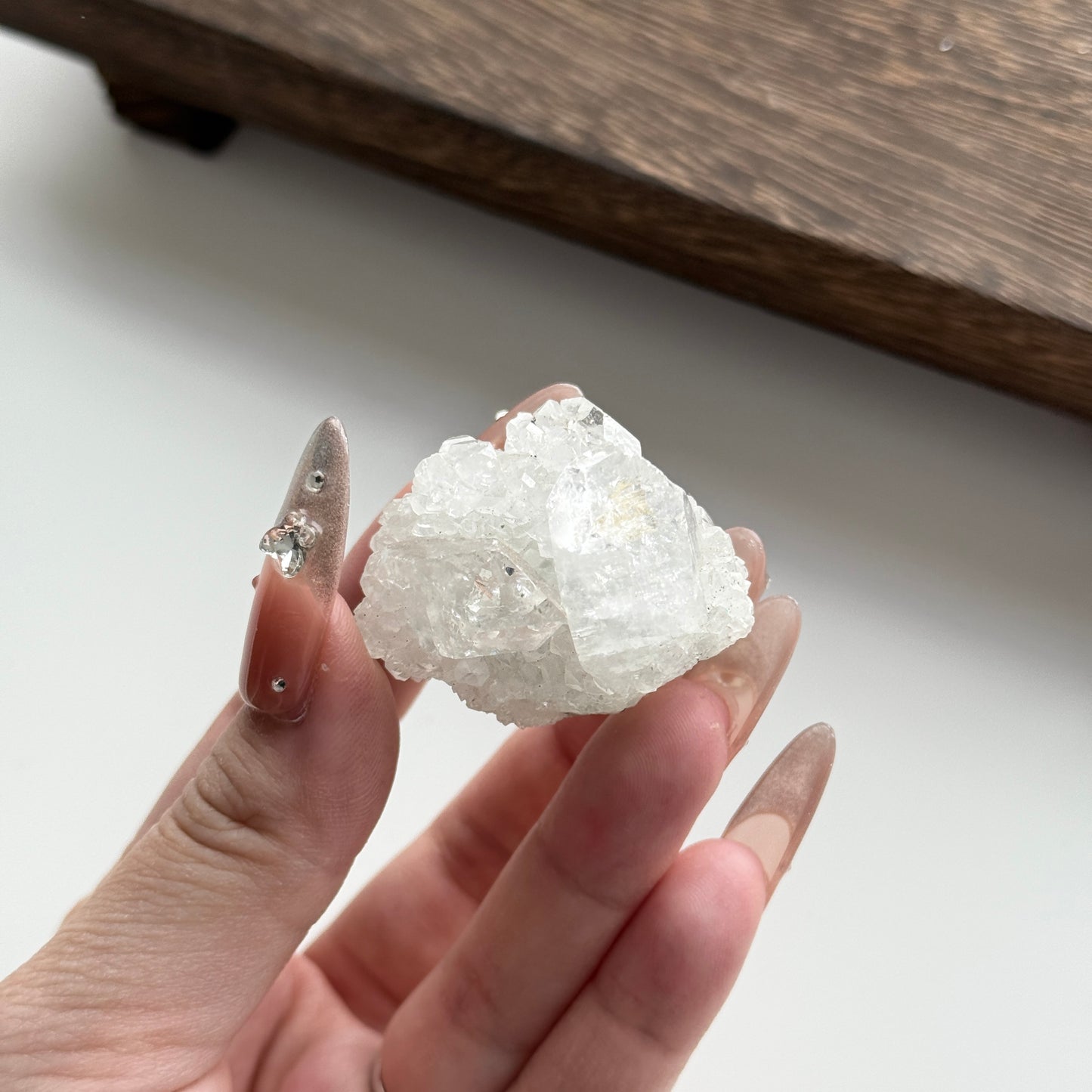 India Diamond Apophyllite with Green Stilbite