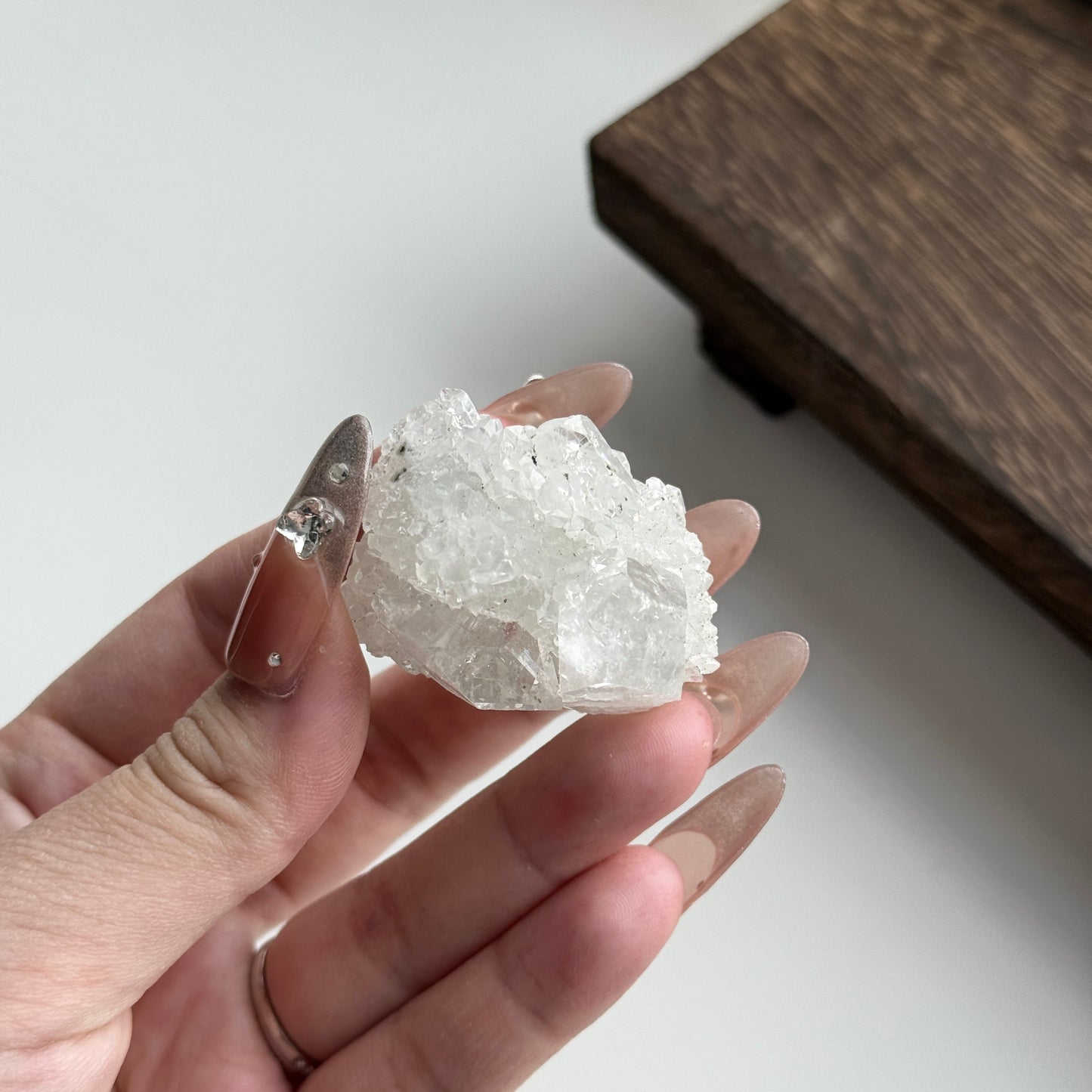 India Diamond Apophyllite with Green Stilbite