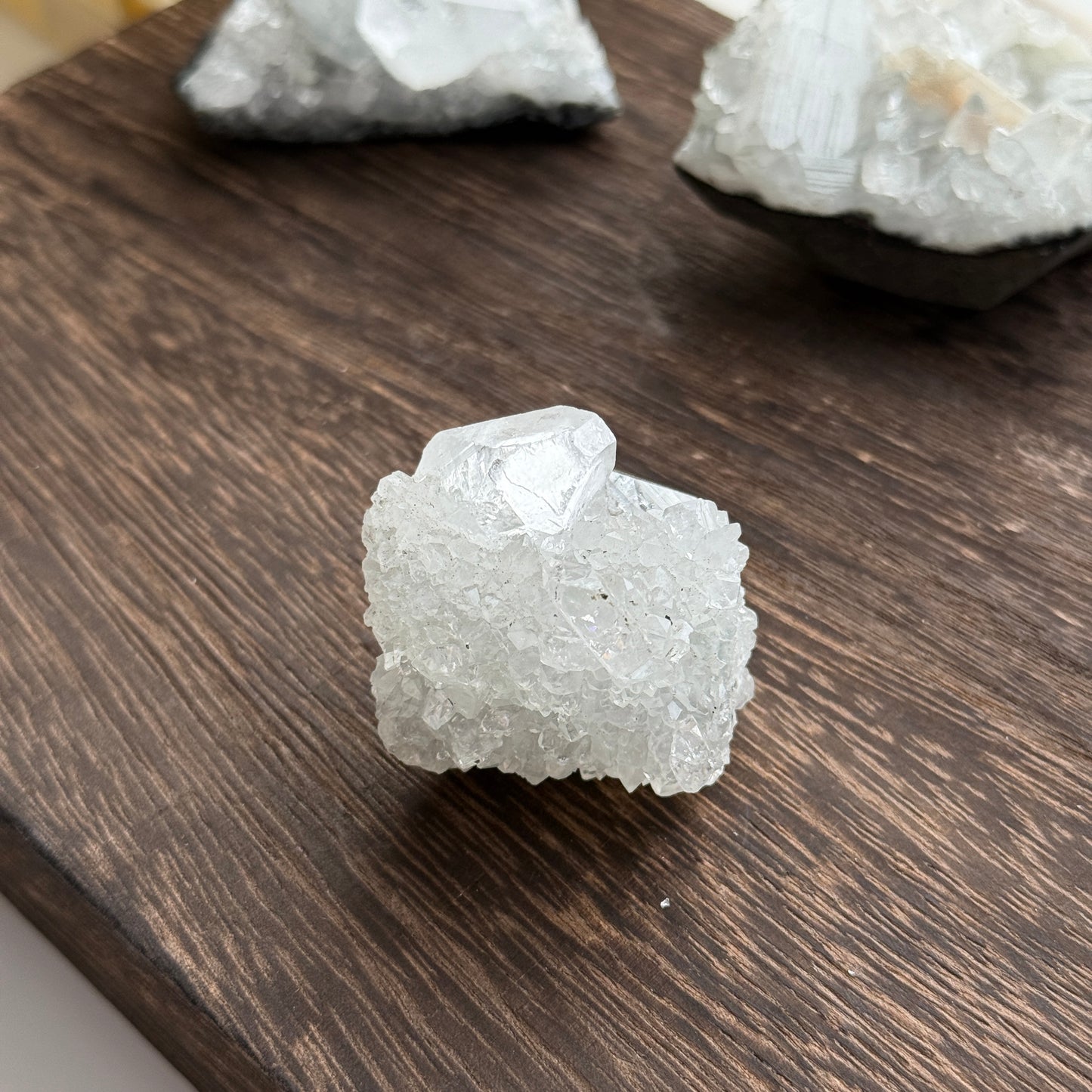 India Diamond Apophyllite with Green Stilbite