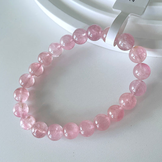 Pink Tourmaline Bead Bracelet