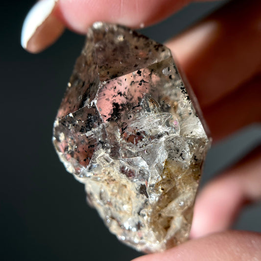 Rainbow Smoky Herkimer Diamond Raw Rocks