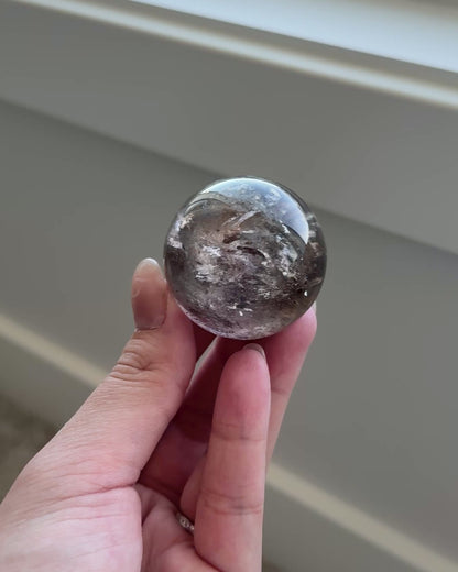 Smoky Quartz Sphere 3.8cm diameter Cool Brown